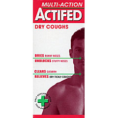 other : Actifed Multi-Action Dry Coughs 100ml - Click Image to Close
