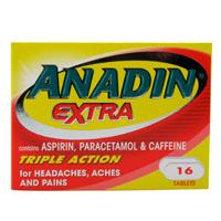 Anadin : Anadin Extra Tablets 16 - Click Image to Close