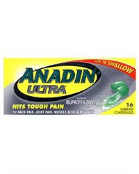 Anadin : Anadin Ultra Liquid Capsules 16 - Click Image to Close