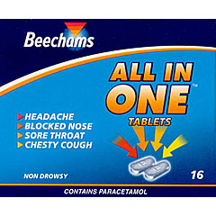Beechams : Beechams All In One Tablets No 16's - Click Image to Close