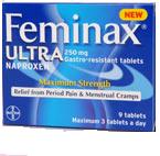 Bayer : Feminax Ultra 250mg Tablets 9 tablets - Click Image to Close