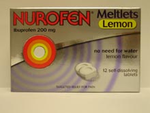 Nurofen : Nurofen Meltlets Tablets 12 - Click Image to Close