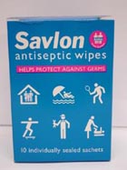 Savlon : Savlon Antiseptic Wipes 10 - Click Image to Close