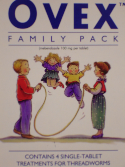 Ovex : Ovex Family Pack Mebendazole 1 4