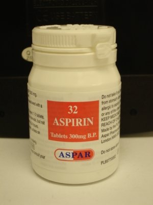 Generics : Aspirin 300mg tabs 32 - Click Image to Close