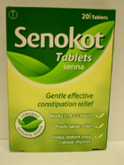 Senokot : Senokot Tablets 20