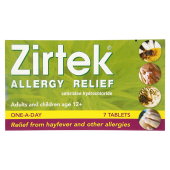 Zirtec : Zirtek Allergy Relief 21 Tablets