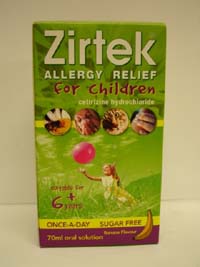 Zirtec : Zirtek Allergy Solution 70ml - Click Image to Close